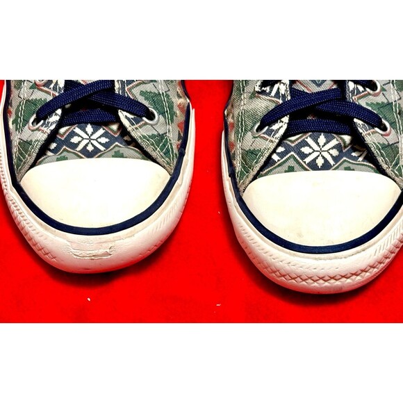 Converse Chuck Taylor High Top Holiday Sweater Christmas Mens 6 Womens 8 169352c - Picture 8 of 11